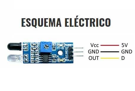 Diagrama eléctrico sensor infrarrojo